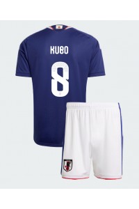 Japani Takefusa Kubo #8 Jalkapallovaatteet Lasten Kotipeliasu MM-kisat 2026 Lyhythihainen (+ Lyhyet housut)